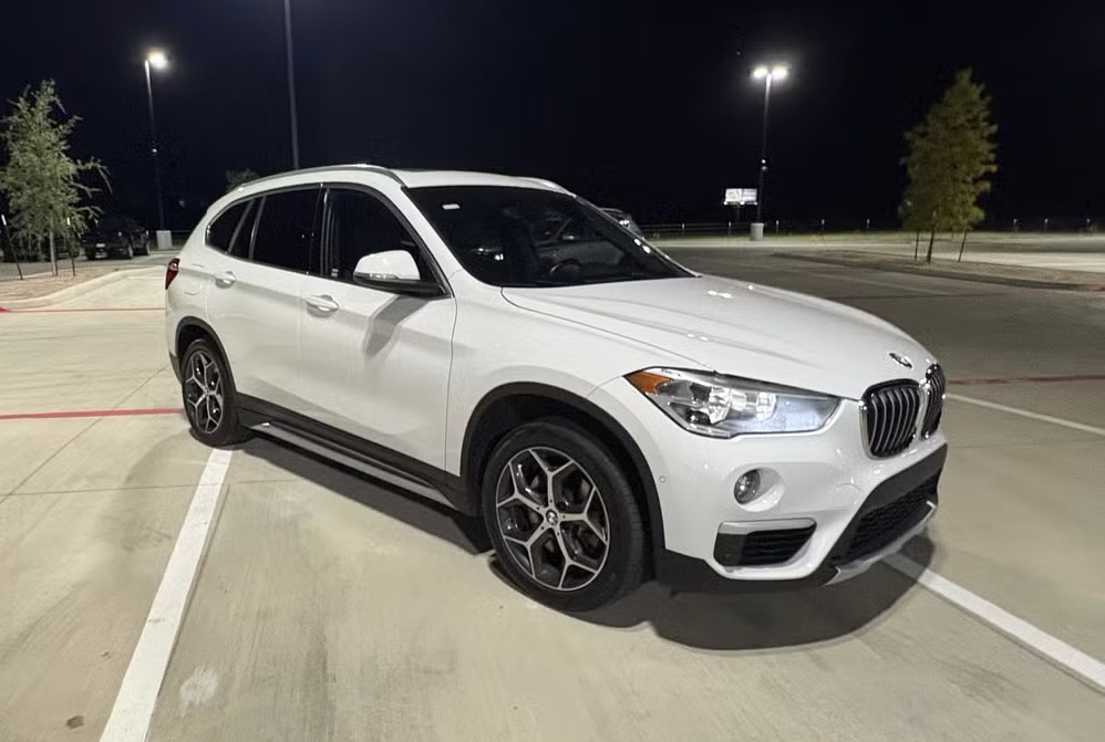 White BMW X1 SUV available to rent in Granbury, TX